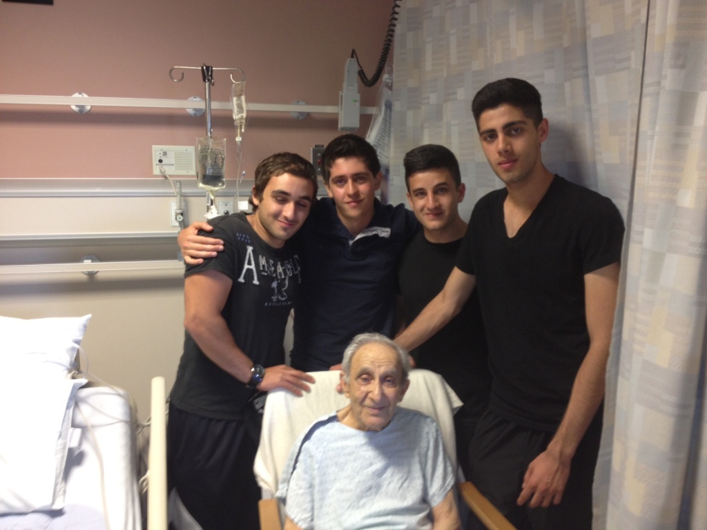 Sasoon Camp acolytes visiting Mr. Antranig Teghararian 2